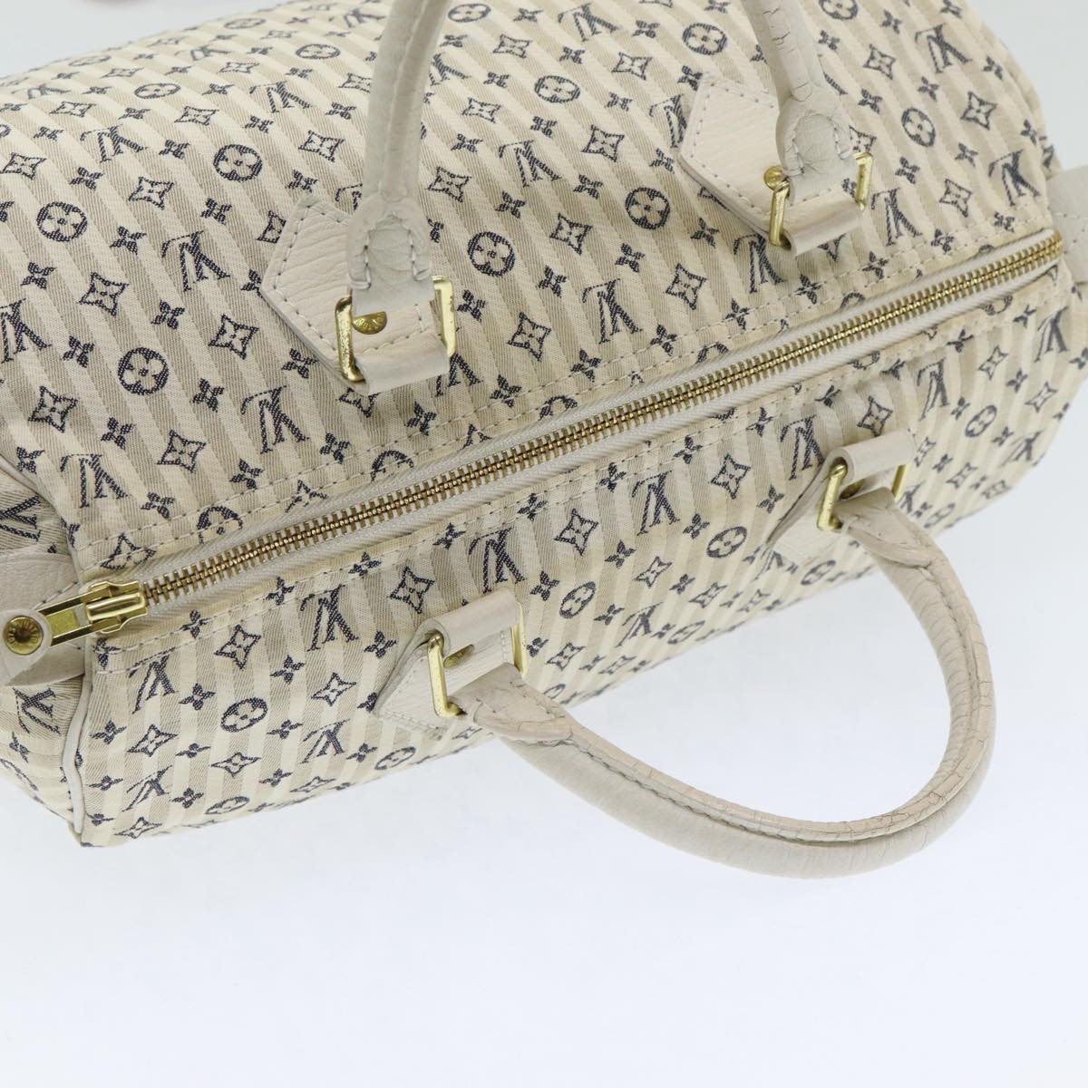 LOUIS VUITTON Monogram Mini Lin Croisette Speedy 30 Hand Bag M95500 Auth 83893