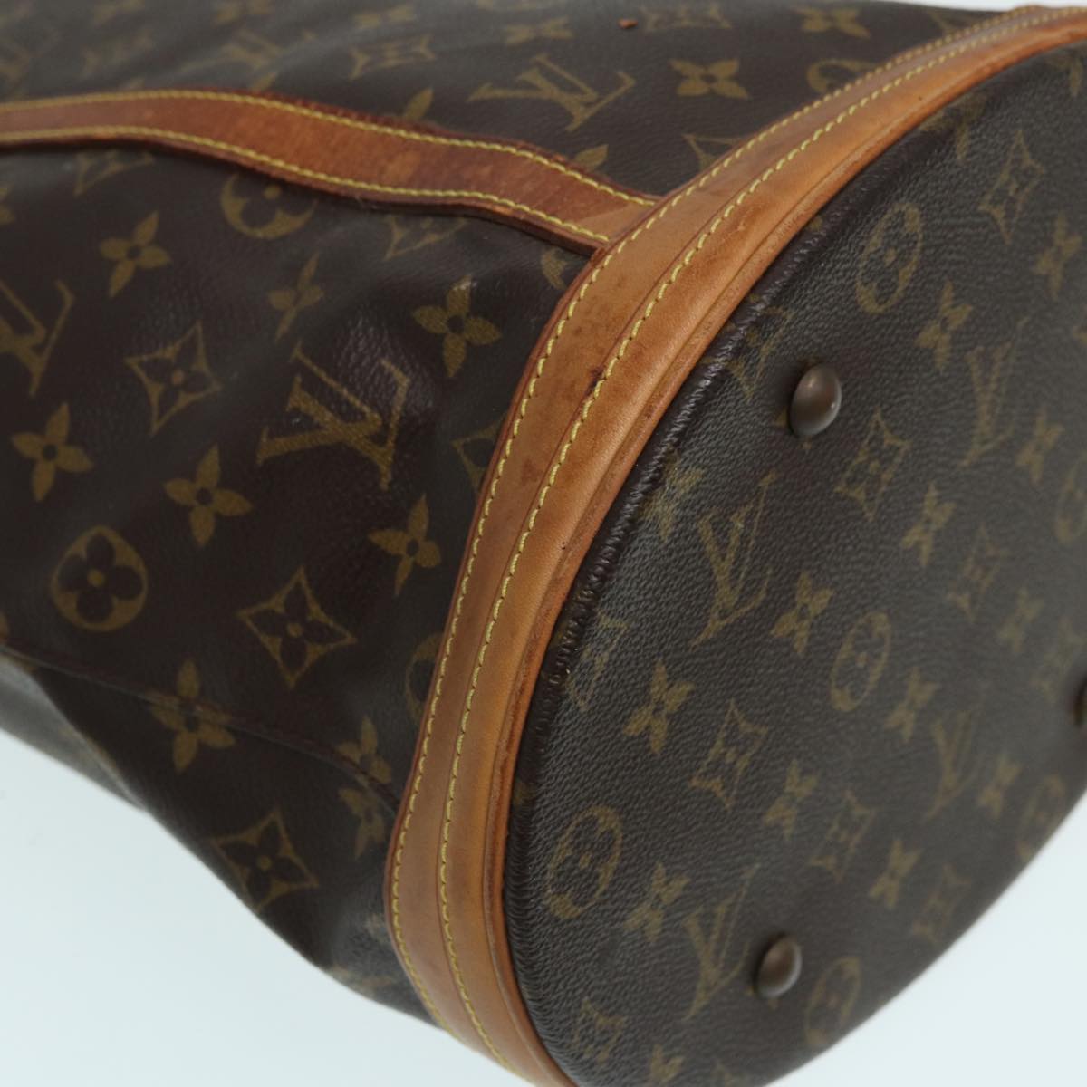 LOUIS VUITTON Monogram Bucket GM Shoulder Bag M42236 LV Auth 83901