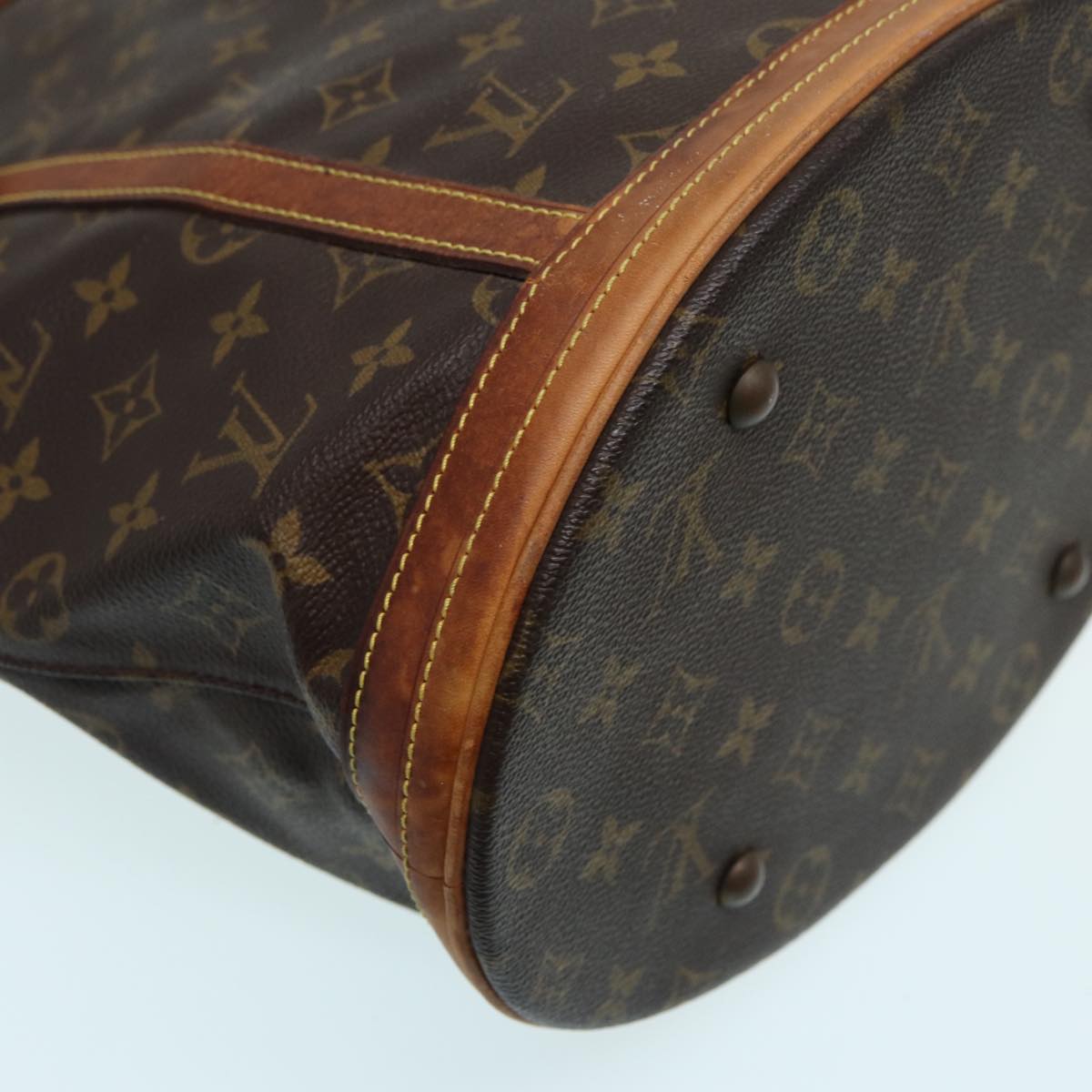 LOUIS VUITTON Monogram Bucket GM Shoulder Bag M42236 LV Auth 83901