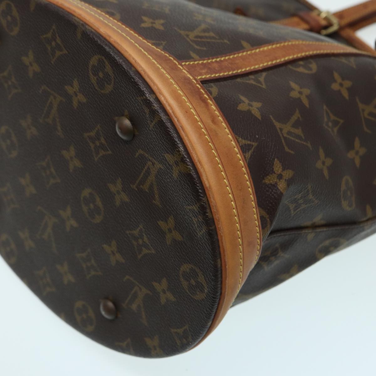 LOUIS VUITTON Monogram Bucket GM Shoulder Bag M42236 LV Auth 83901