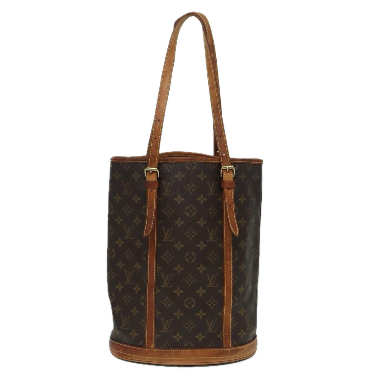 LOUIS VUITTON Monogram Bucket GM Shoulder Bag M42236 LV Auth 83901