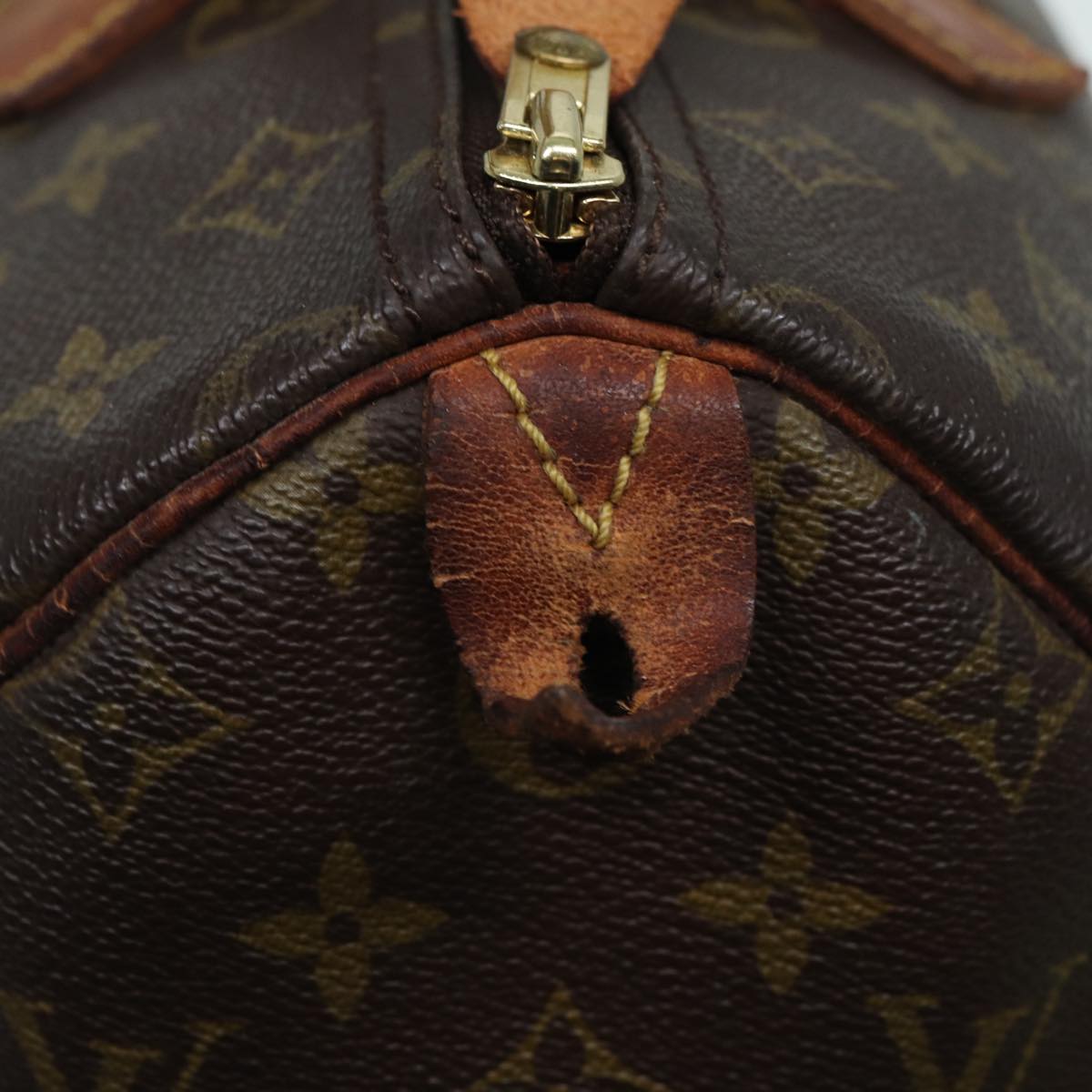 LOUIS VUITTON Monogram Speedy 30 Hand Bag M41526 LV Auth 83906