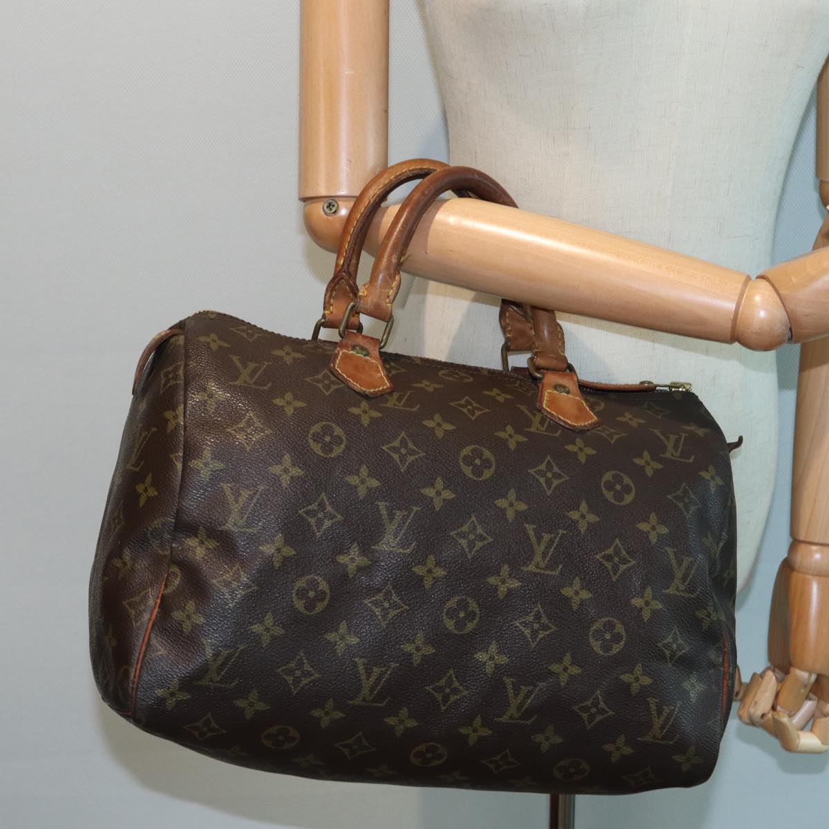 LOUIS VUITTON Monogram Speedy 30 Hand Bag M41526 LV Auth 83906