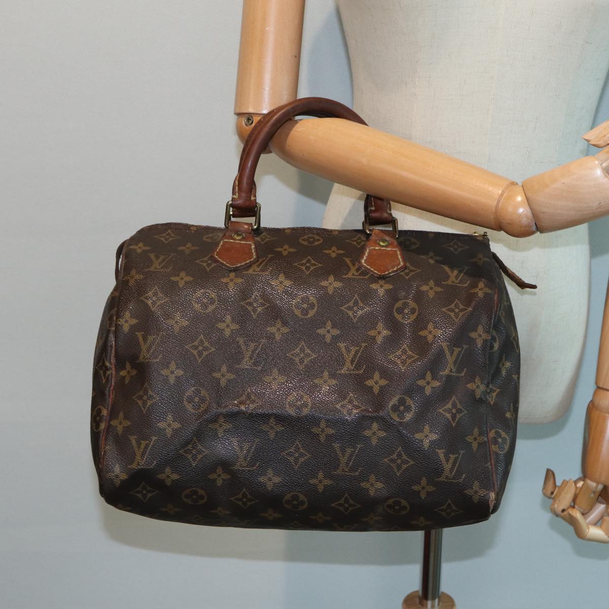 LOUIS VUITTON Monogram Speedy 30 Hand Bag M41526 LV Auth 83907