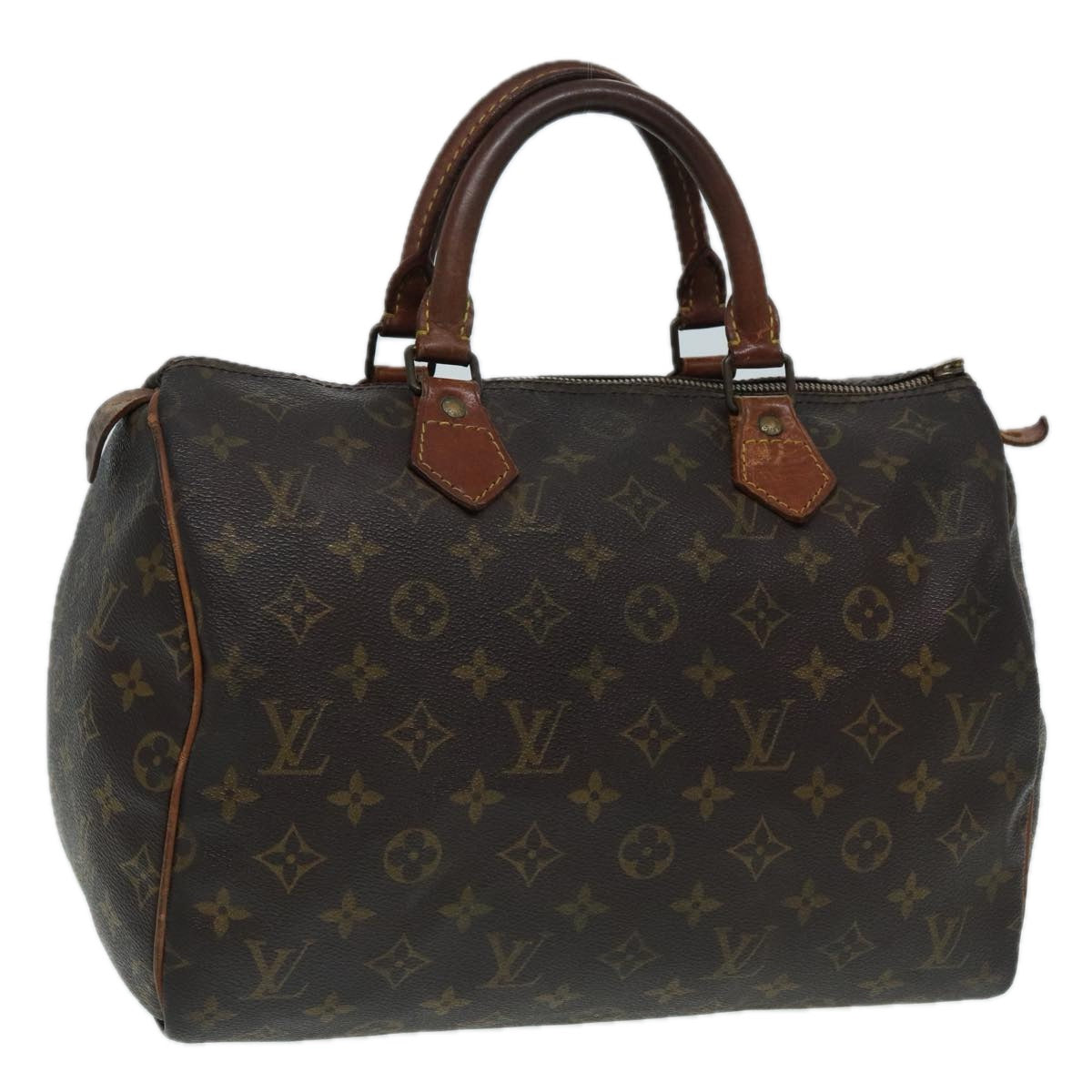 LOUIS VUITTON Monogram Speedy 30 Hand Bag M41526 LV Auth 83908