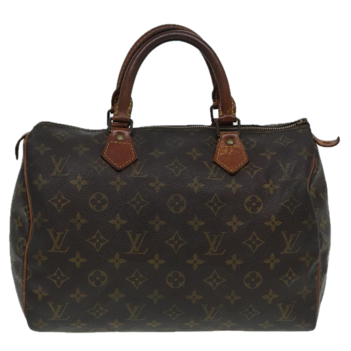 LOUIS VUITTON Monogram Speedy 30 Hand Bag M41526 LV Auth 83908