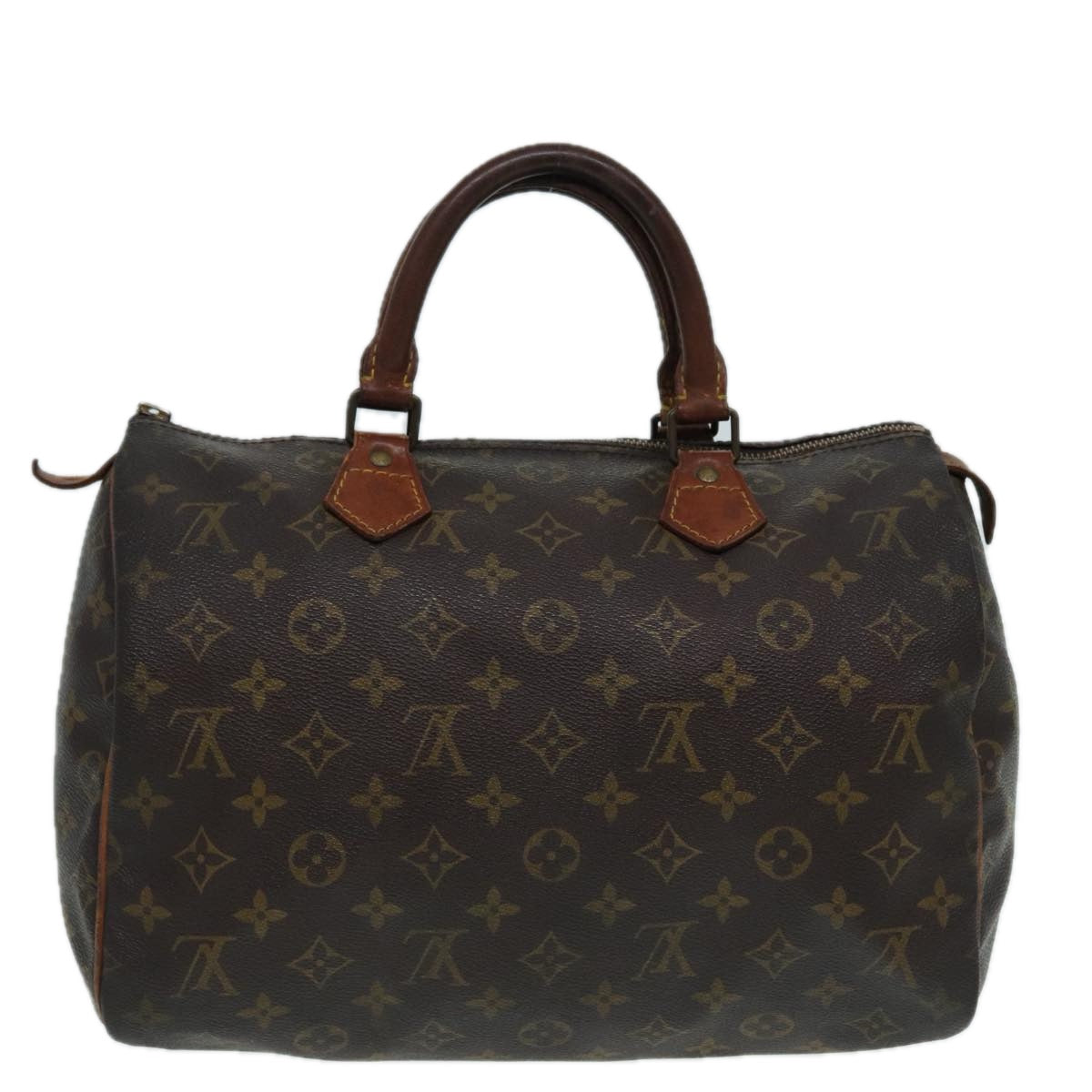 LOUIS VUITTON Monogram Speedy 30 Hand Bag M41526 LV Auth 83908