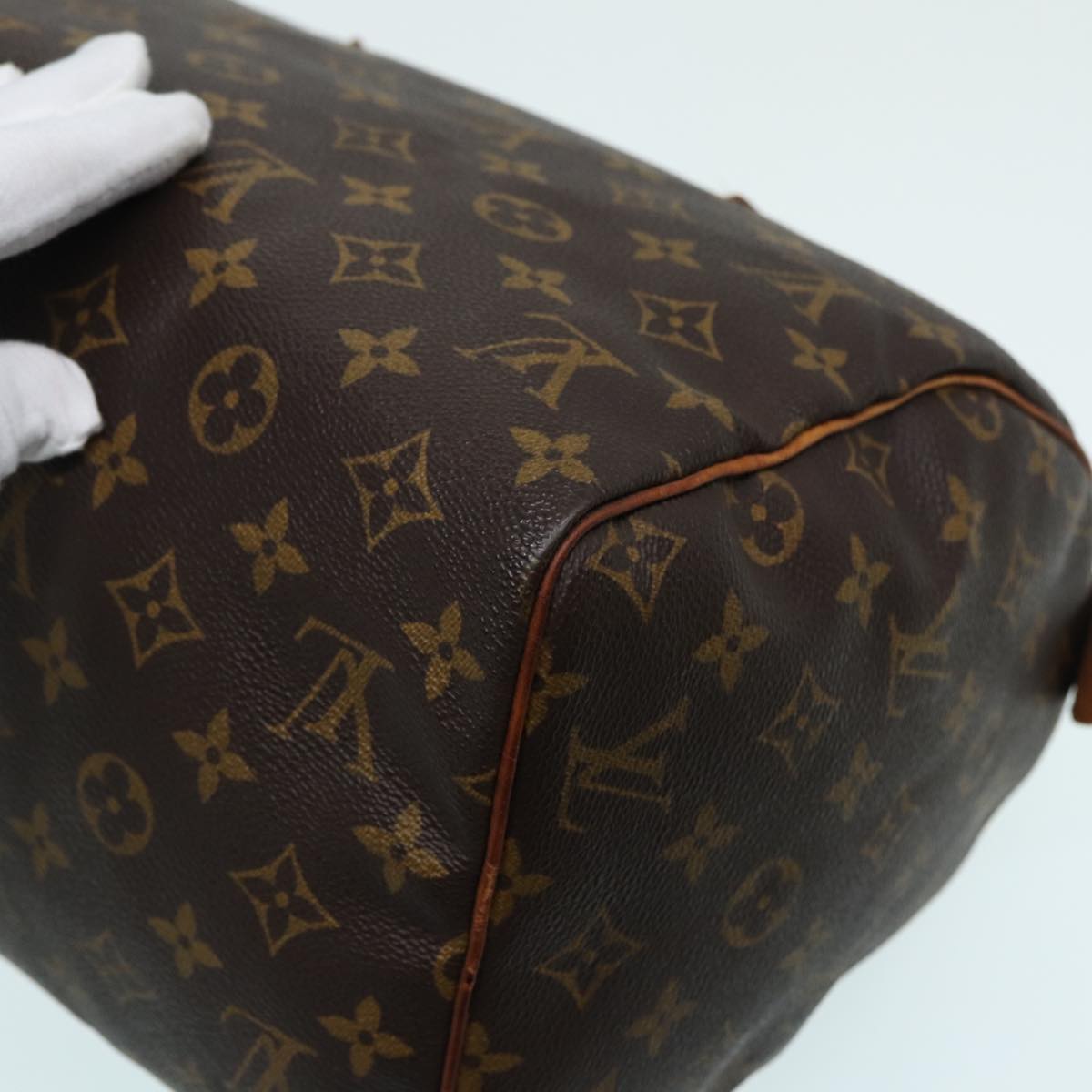 LOUIS VUITTON Monogram Speedy 30 Hand Bag M41526 LV Auth 83909