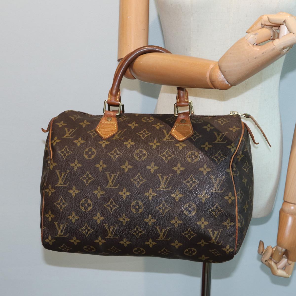 LOUIS VUITTON Monogram Speedy 30 Hand Bag M41526 LV Auth 83909