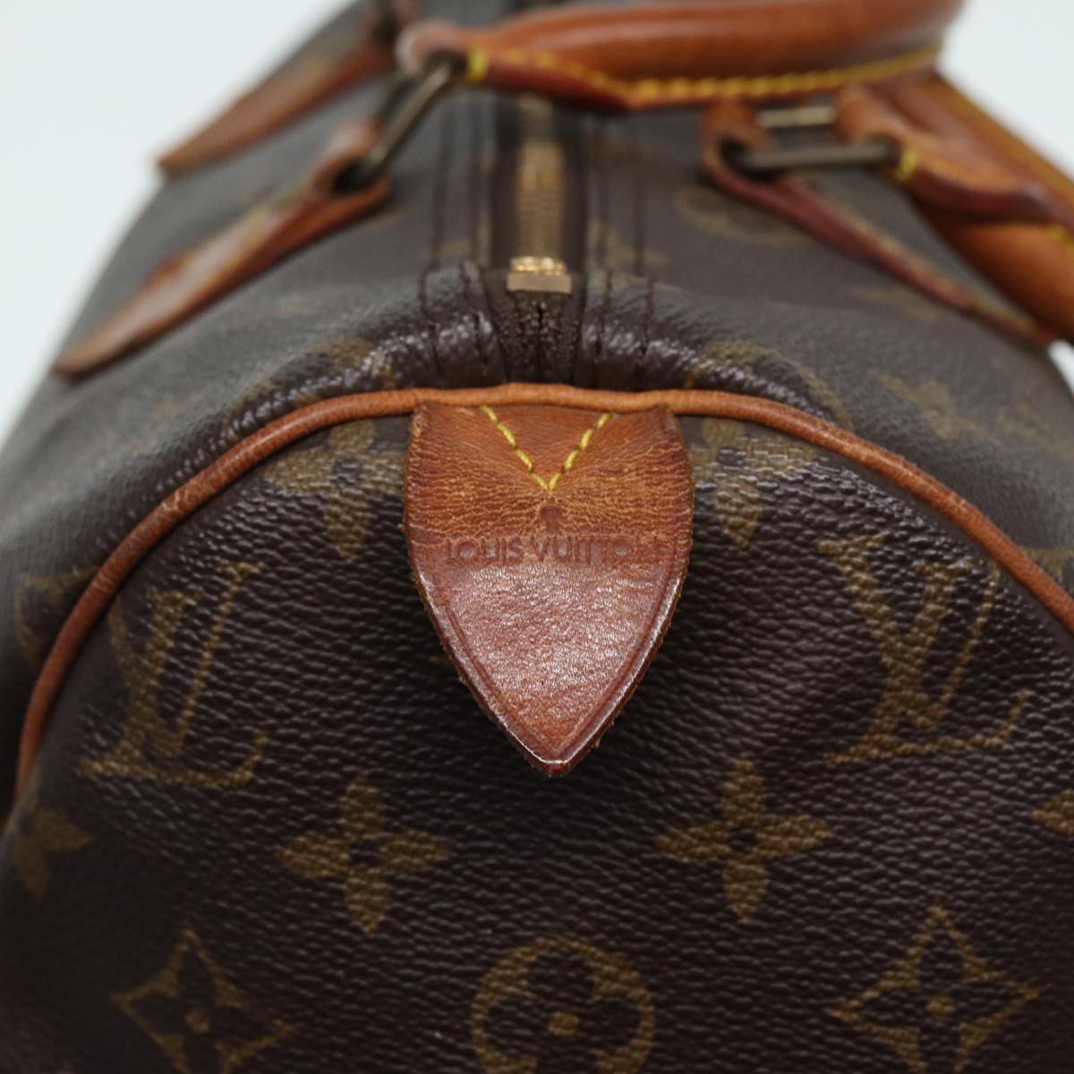 LOUIS VUITTON Monogram Speedy 30 Hand Bag M41526 LV Auth 83910