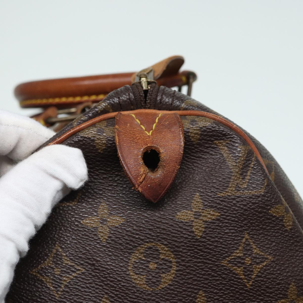 LOUIS VUITTON Monogram Speedy 30 Hand Bag M41526 LV Auth 83910