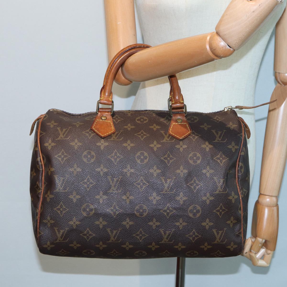 LOUIS VUITTON Monogram Speedy 30 Hand Bag M41526 LV Auth 83910