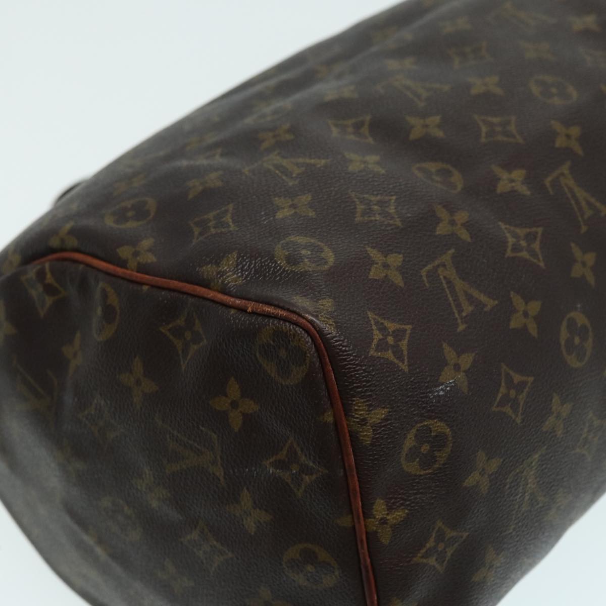 LOUIS VUITTON Monogram Speedy 35 Hand Bag M41524 LV Auth 83911