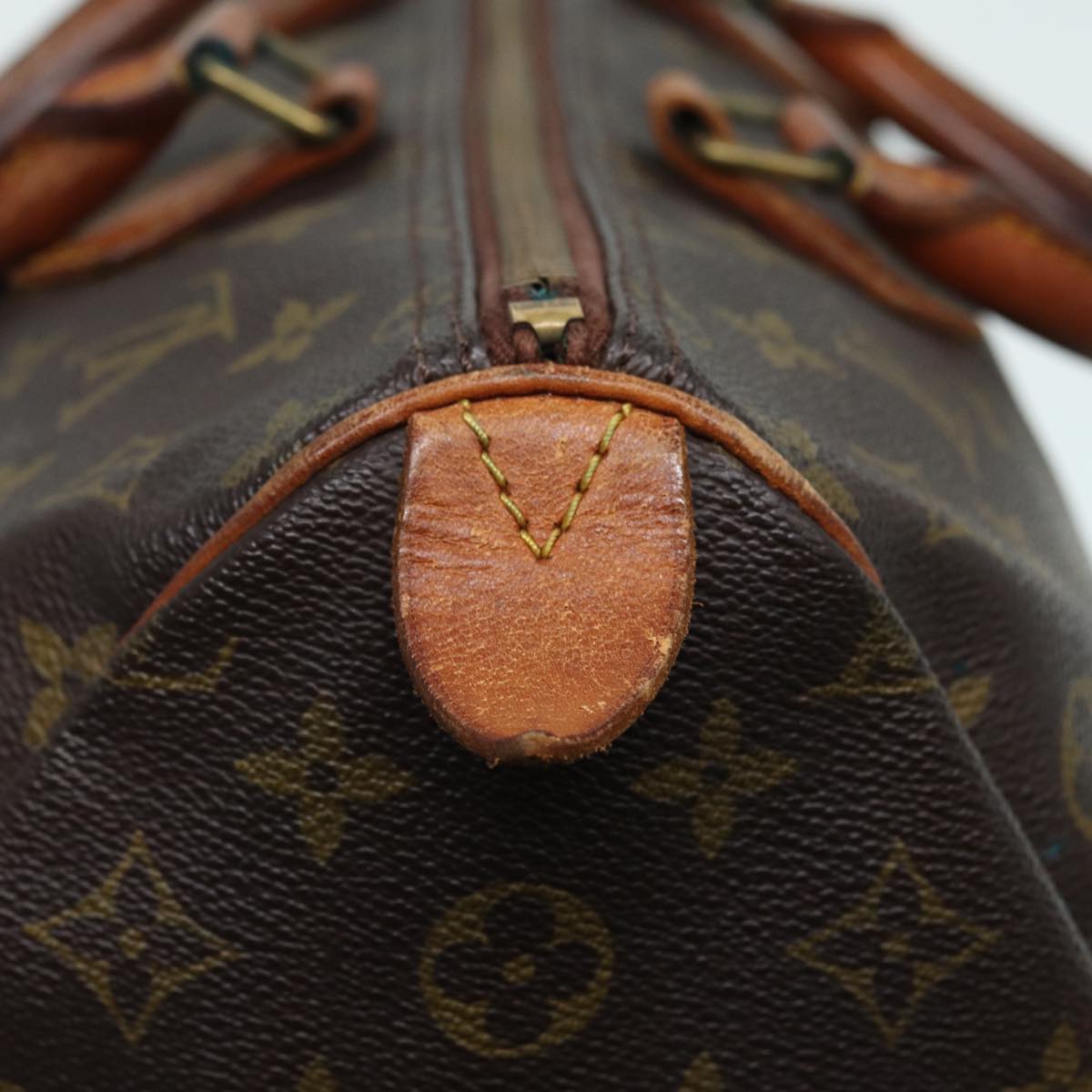 LOUIS VUITTON Monogram Speedy 35 Hand Bag M41524 LV Auth 83911