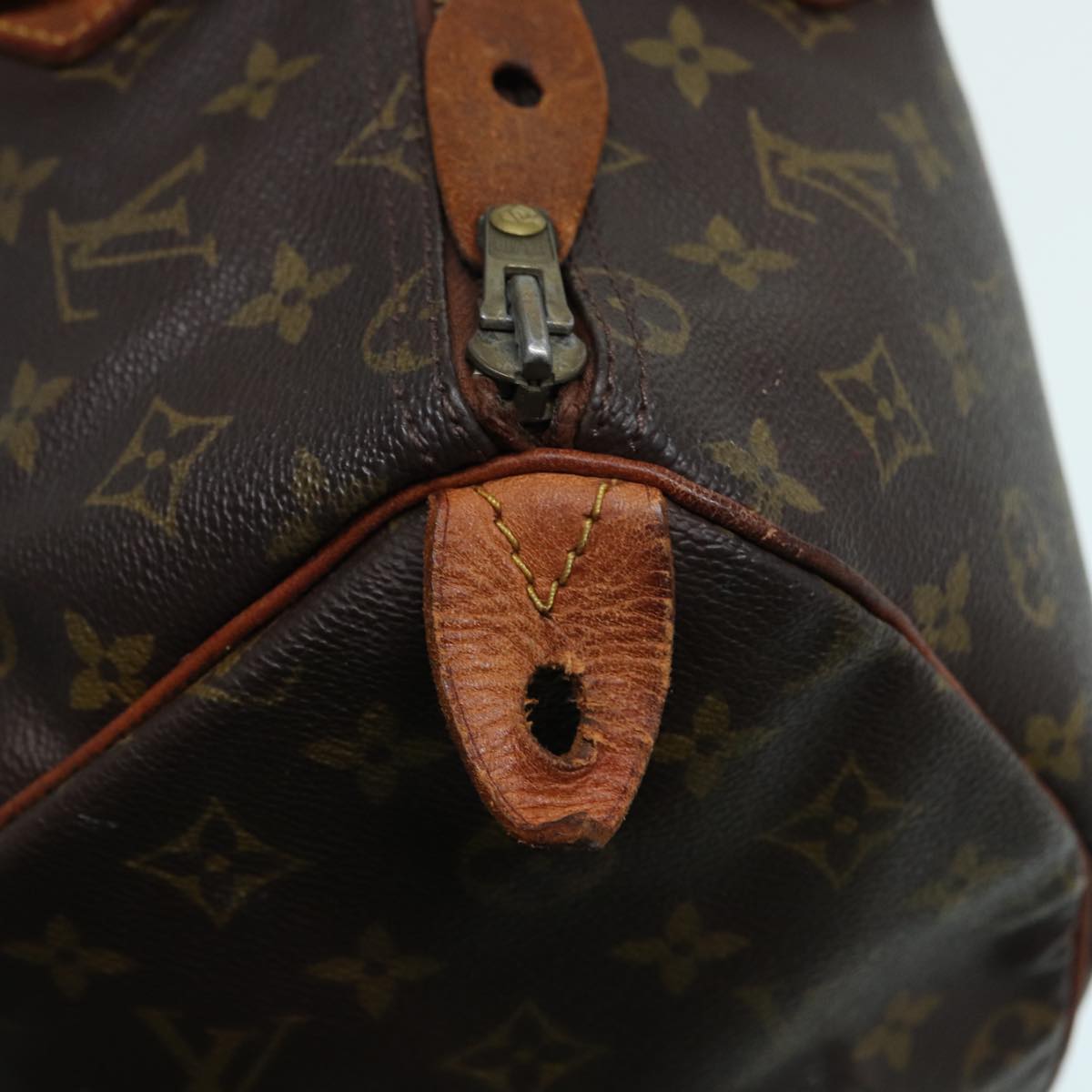 LOUIS VUITTON Monogram Speedy 35 Hand Bag M41524 LV Auth 83911