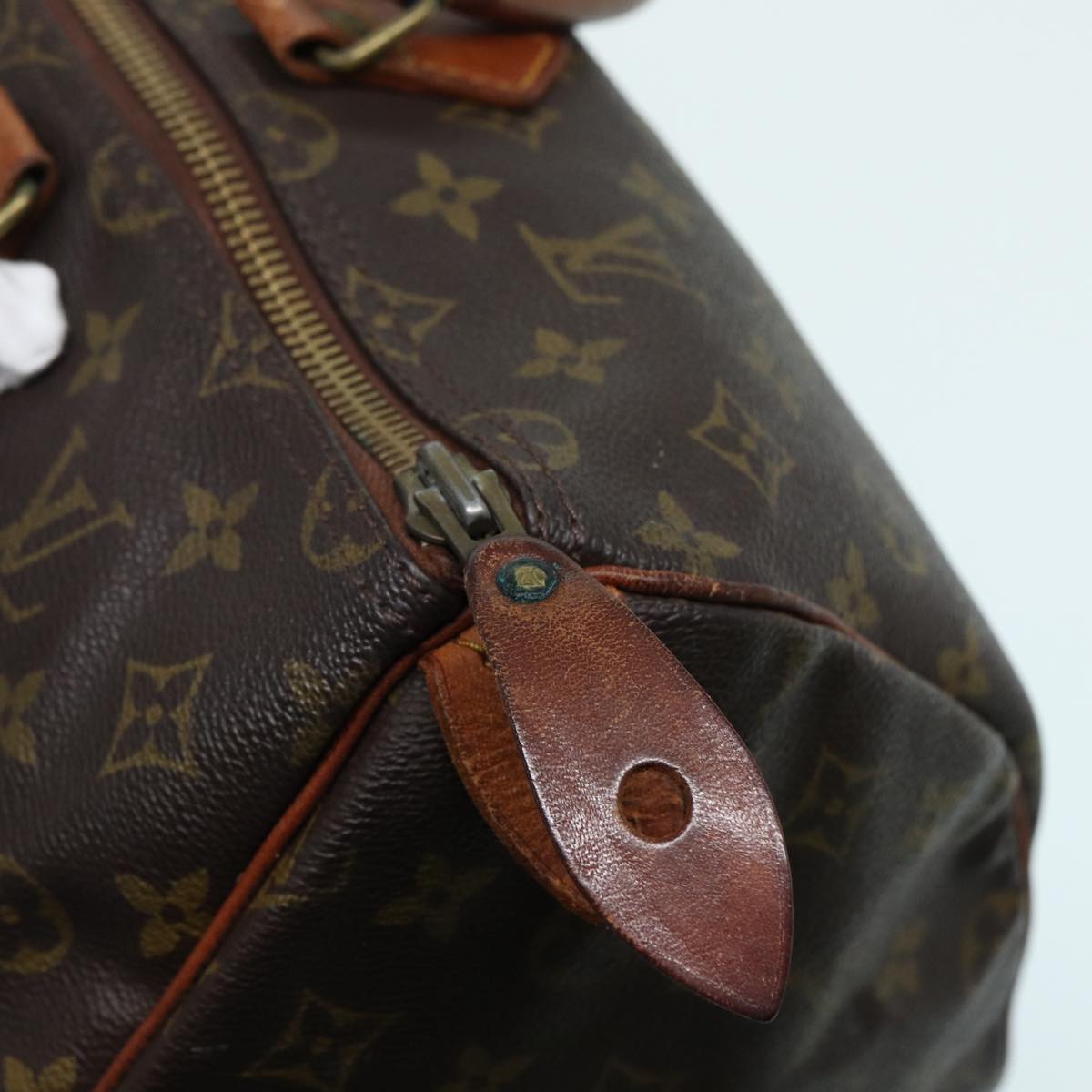 LOUIS VUITTON Monogram Speedy 35 Hand Bag M41524 LV Auth 83911