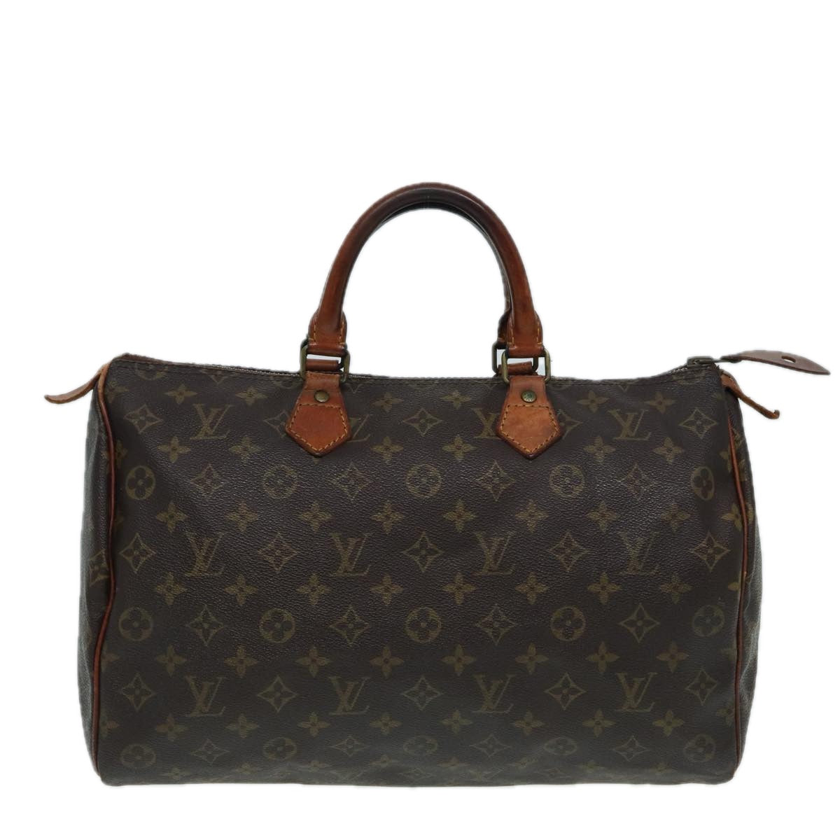 LOUIS VUITTON Monogram Speedy 35 Hand Bag M41524 LV Auth 83911