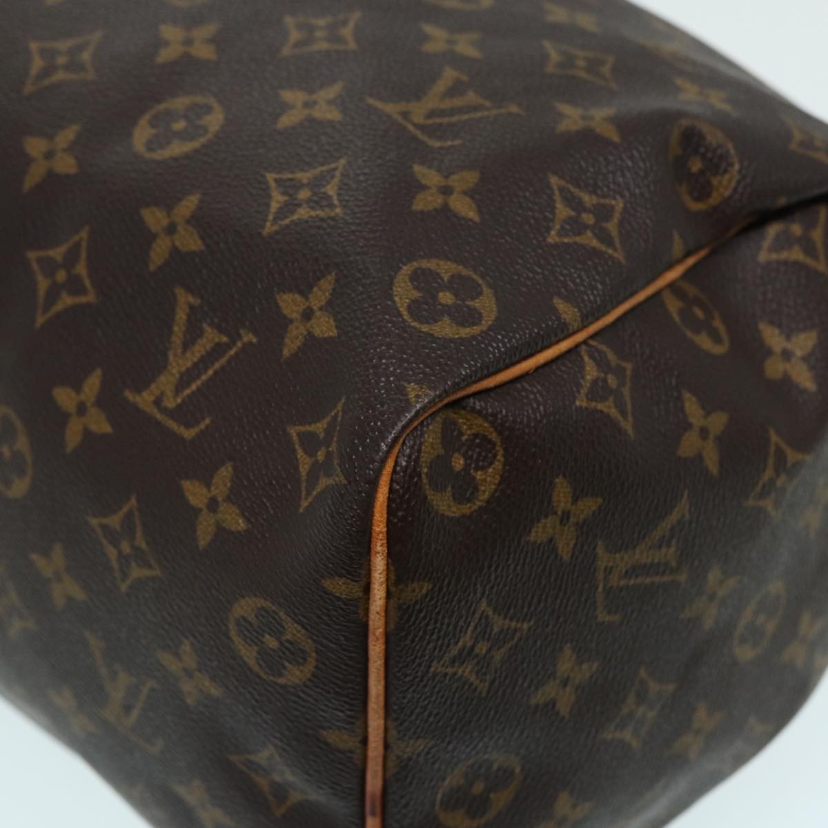 LOUIS VUITTON Monogram Speedy 35 Hand Bag M41524 LV Auth 83912