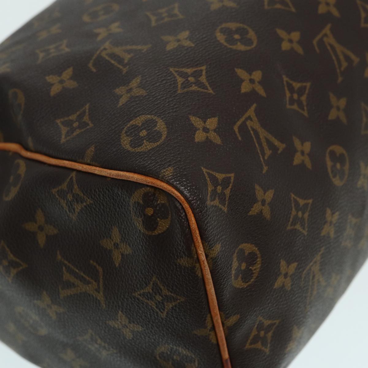 LOUIS VUITTON Monogram Speedy 35 Hand Bag M41524 LV Auth 83912