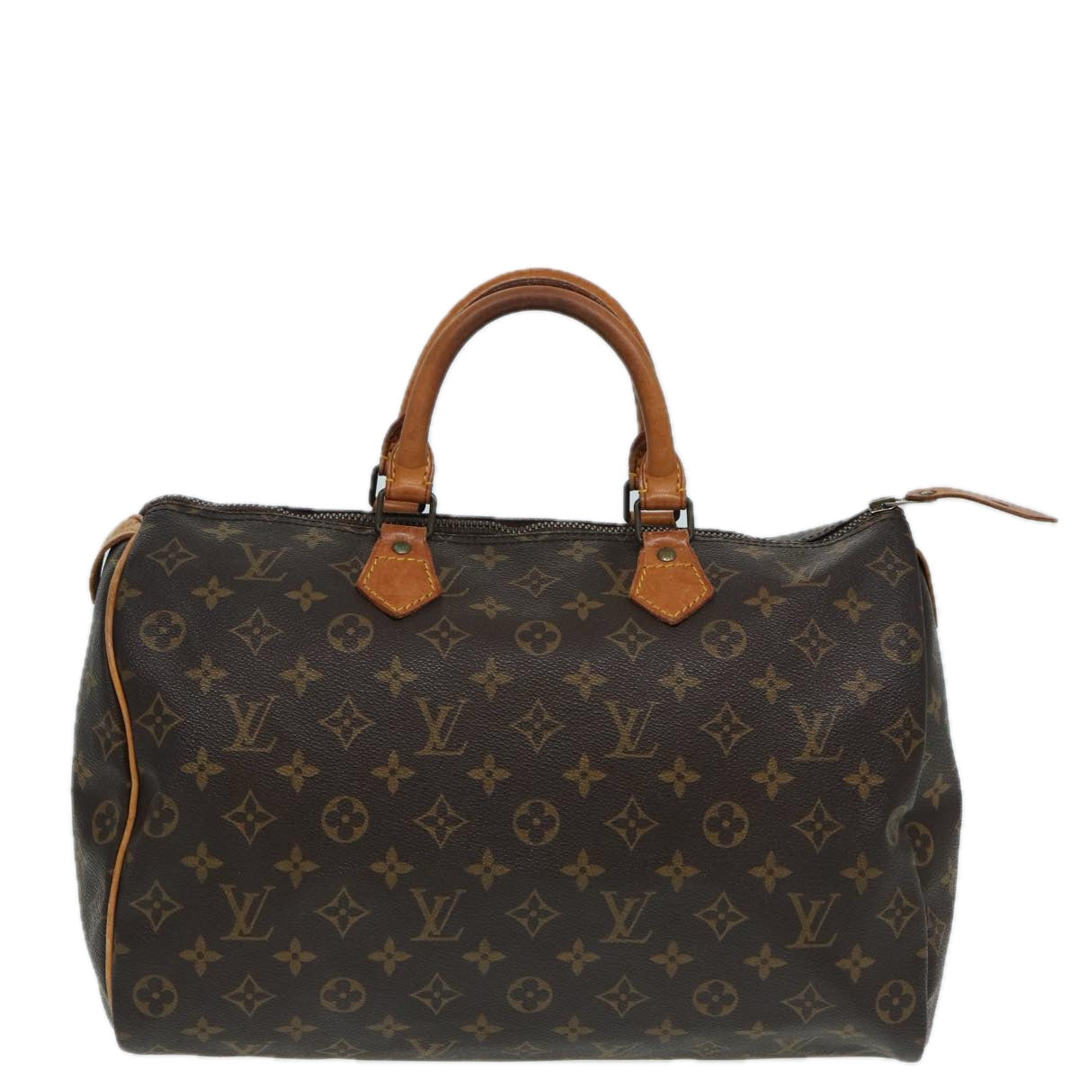 LOUIS VUITTON Monogram Speedy 35 Hand Bag M41524 LV Auth 83912