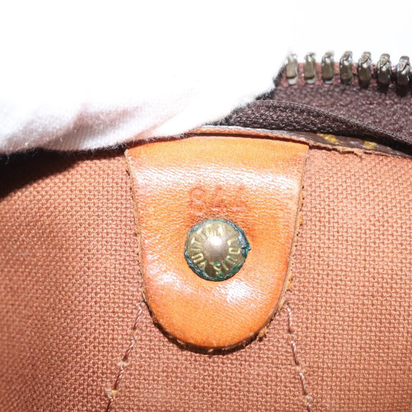 LOUIS VUITTON Monogram Speedy 35 Hand Bag M41524 LV Auth 83912