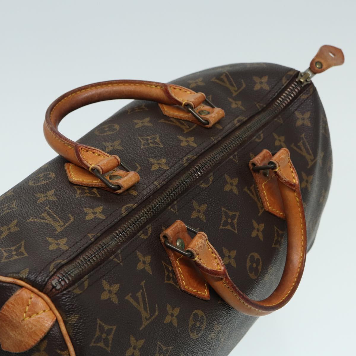 LOUIS VUITTON Monogram Speedy 35 Hand Bag M41524 LV Auth 83912