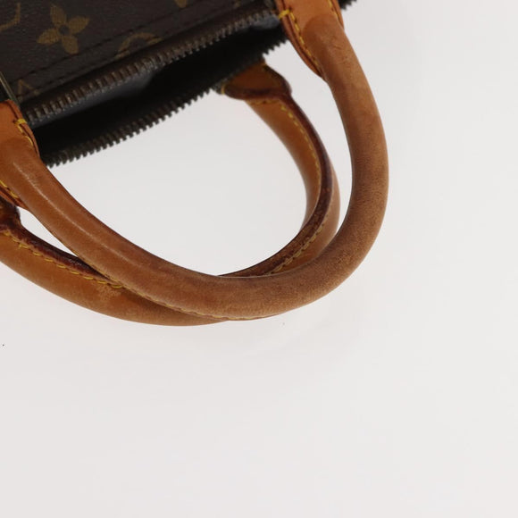 LOUIS VUITTON Monogram Speedy 35 Hand Bag M41524 LV Auth 83912