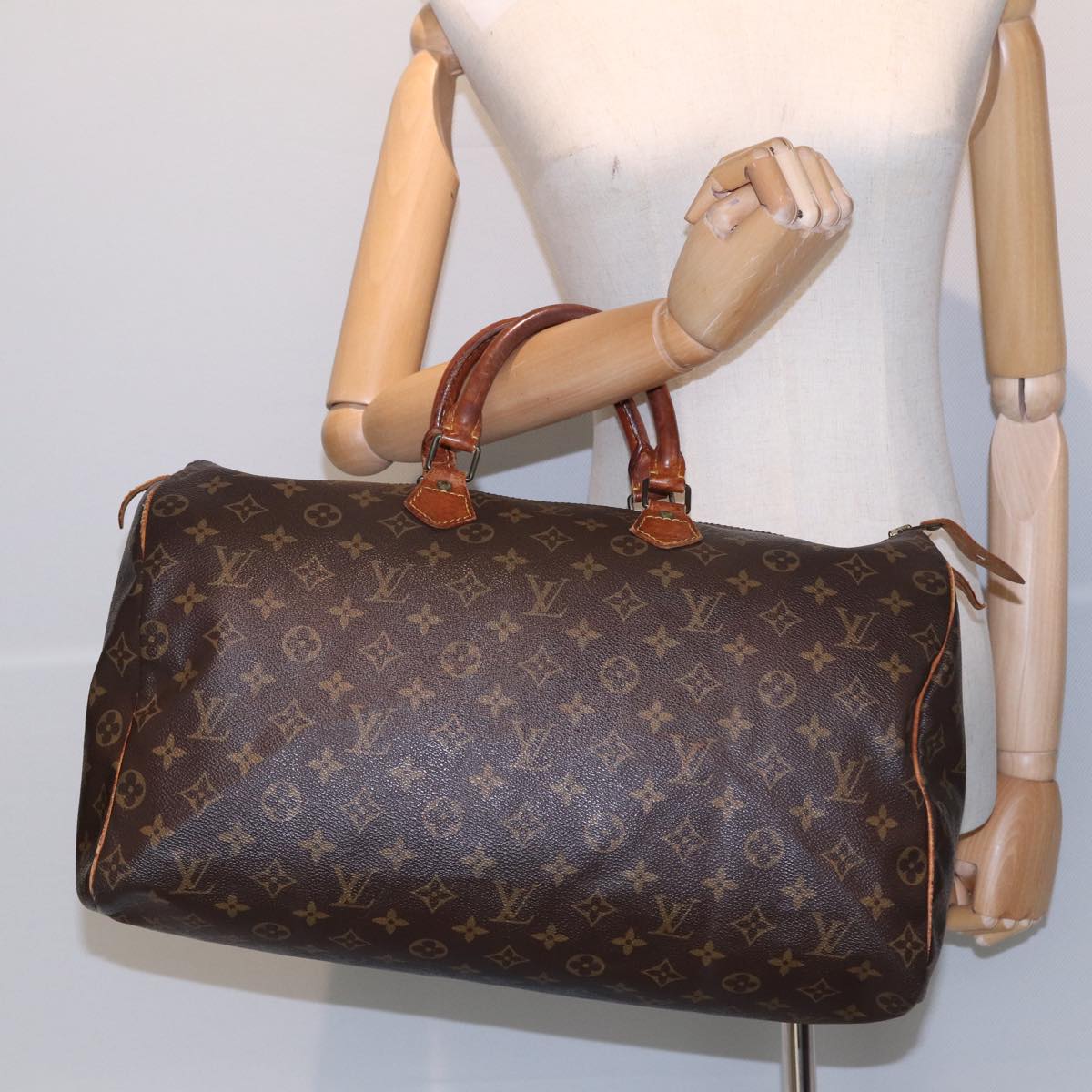 LOUIS VUITTON Monogram Speedy 40 Hand Bag M41522 LV Auth 83913