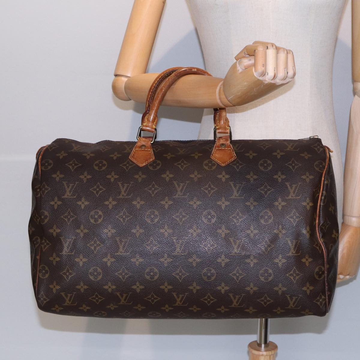 LOUIS VUITTON Monogram Speedy 40 Hand Bag M41522 LV Auth 83914