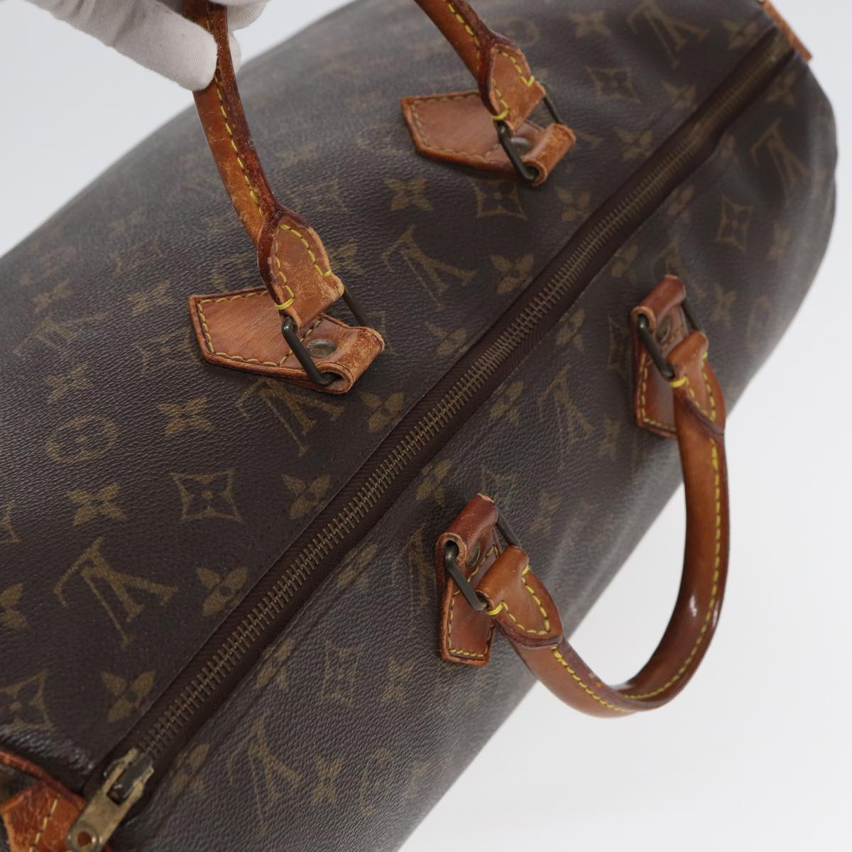 LOUIS VUITTON Monogram Speedy 40 Hand Bag M41522 LV Auth 83914