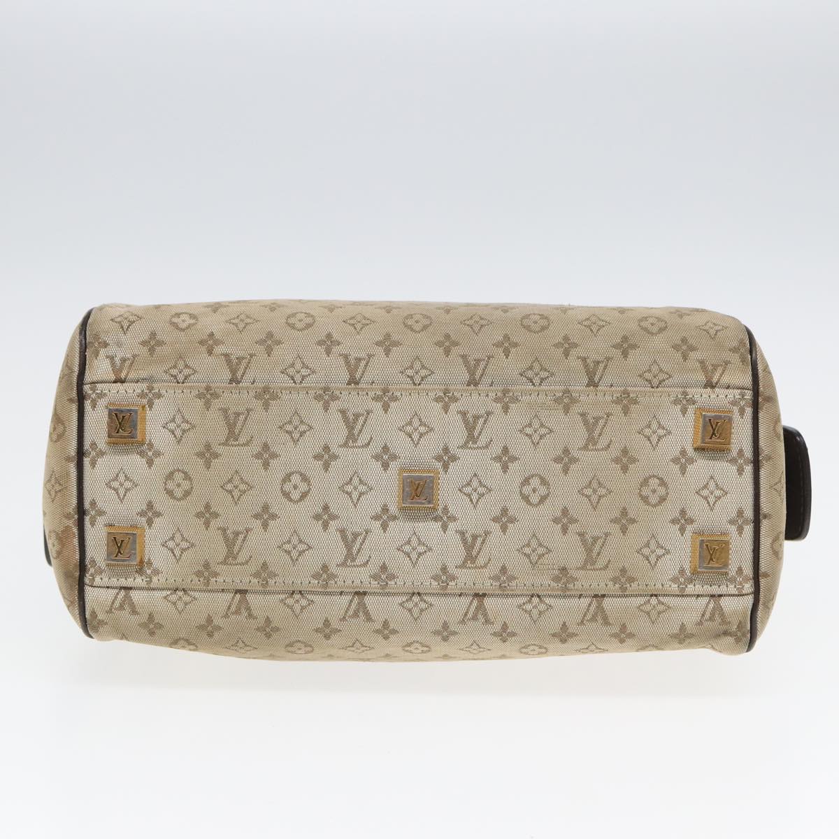 LOUIS VUITTON Monogram Mini Josephine PM Hand Bag Khaki M92215 LV Auth 83921