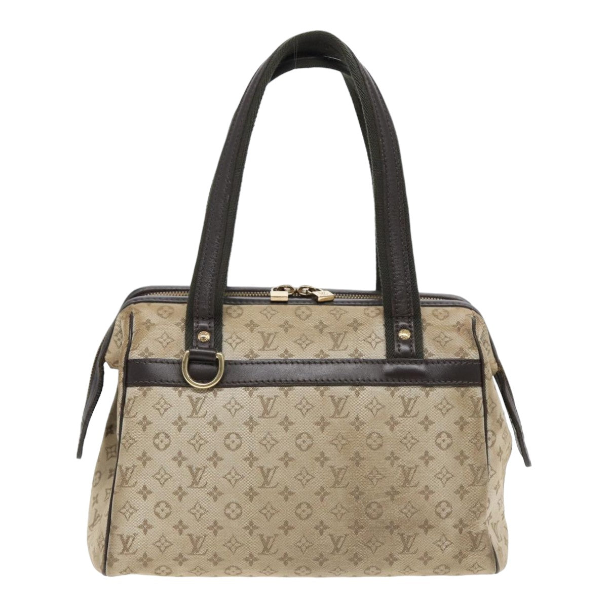 LOUIS VUITTON Monogram Mini Josephine PM Hand Bag Khaki M92215 LV Auth 83921