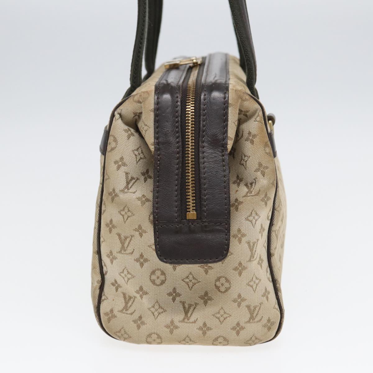 LOUIS VUITTON Monogram Mini Josephine PM Hand Bag Khaki M92215 LV Auth 83921