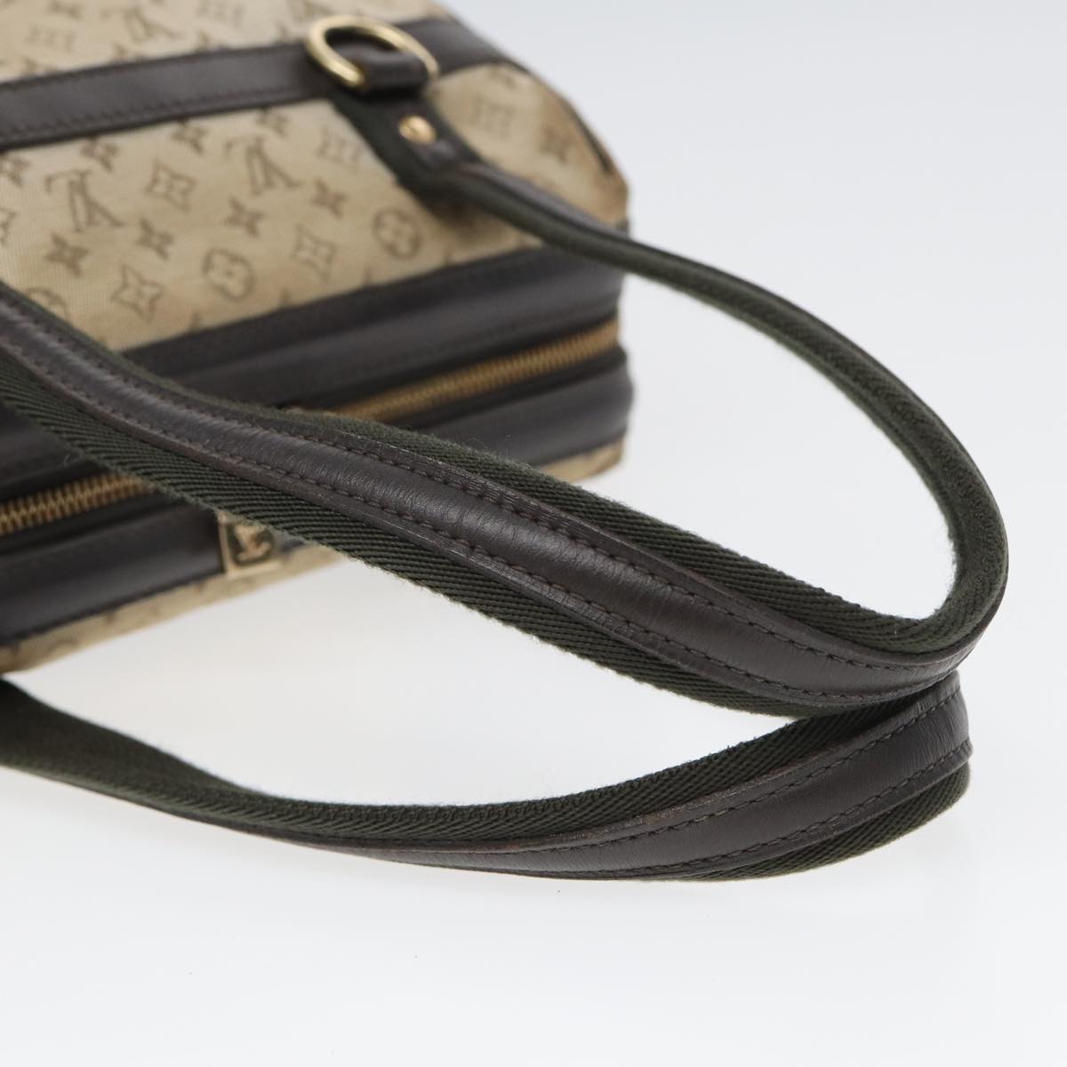 LOUIS VUITTON Monogram Mini Josephine PM Hand Bag Khaki M92215 LV Auth 83921