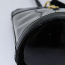 Salvatore Ferragamo Gancini Shoulder Bag Vinyl Black Auth 83932-9