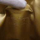 Salvatore Ferragamo Gancini Shoulder Bag Vinyl Black Auth 83932-12