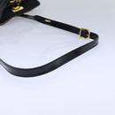 Salvatore Ferragamo Gancini Shoulder Bag Vinyl Black Auth 83932-7