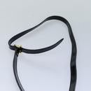 Salvatore Ferragamo Gancini Shoulder Bag Vinyl Black Auth 83932-8