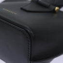 VERSACE Hand Bag Leather 2way Black Auth 83933-15