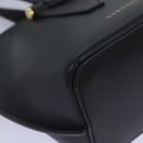 VERSACE Hand Bag Leather 2way Black Auth 83933-16