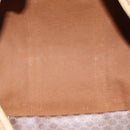 CELINE Macadam Canvas Boston Bag PVC Leather Brown Auth 83945-11