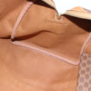 CELINE Macadam Canvas Boston Bag PVC Leather Brown Auth 83945-20