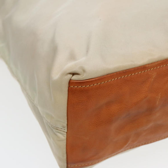 PRADA Tragetasche Nylon Weiß Original 83952