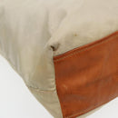 PRADA Tote Bag Nylon White Auth 83952-9