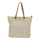 PRADA Tote Bag Nylon White Auth 83952-13