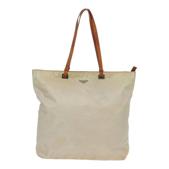 PRADA Tragetasche Nylon Weiß Original 83952