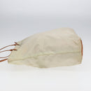 PRADA Tote Bag Nylon White Auth 83952-3