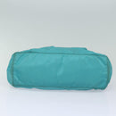 PRADA Hand Bag Nylon 2way Turquoise Blue Auth 83957-6