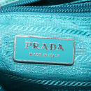 PRADA Hand Bag Nylon 2way Turquoise Blue Auth 83957-20