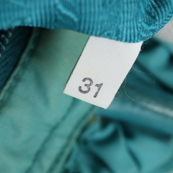PRADA Hand Bag Nylon 2way Turquoise Blue Auth 83957